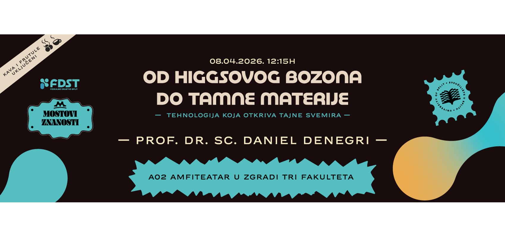 Predavanje prof. Daniela Denegrija  vodit će publiku od Higgsovog bozona do tajni tamne materije